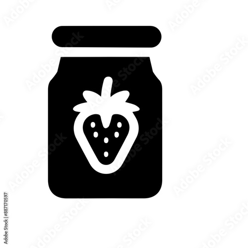 jar of strawberry jam