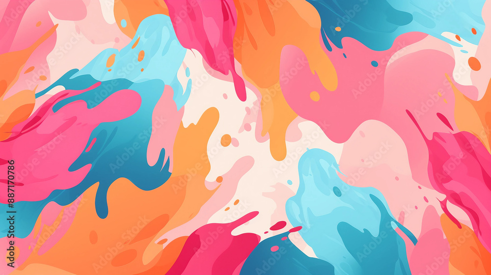 Cute brush strokes art background Cute brush strokes art background