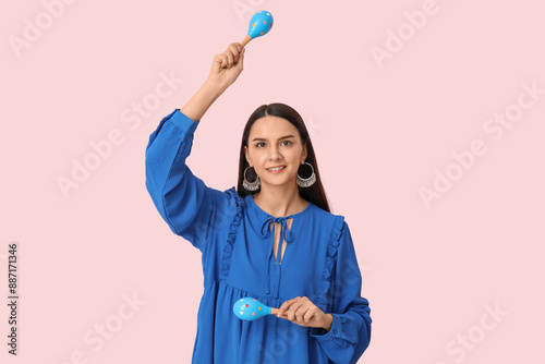 Beautiful young woman with ...