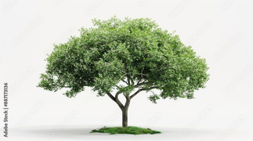 Obraz premium A leafy tree suitable for designing materials and images