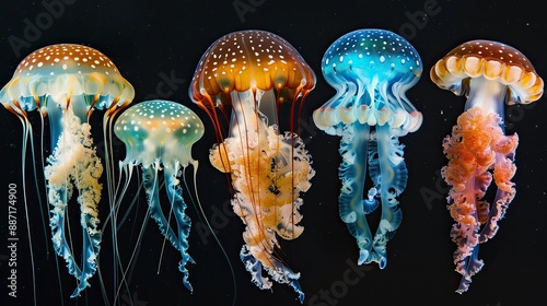 jellyfish Chrysaora fuscescens or Pacific sea nettle photo