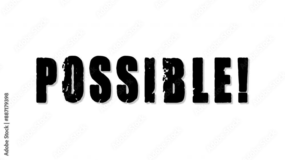 Remove word Impossible to read possible. Motivation concept for business, positive attitude and motivation 2. Text animation graphic 4k Remove word Impossible to read possible. Motivation concept for business, positive attitude and motivation 2. Text animation graphic 4k