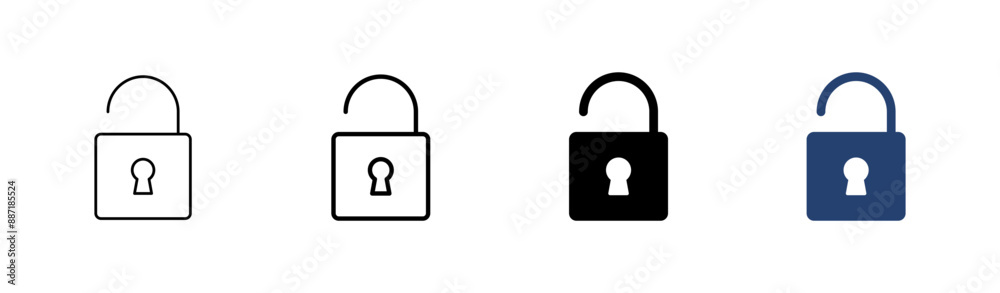 Lock icon set. Padlock icon vector. Encryption icon. Security symbol Lock icon set. Padlock icon vector. Encryption icon. Security symbol