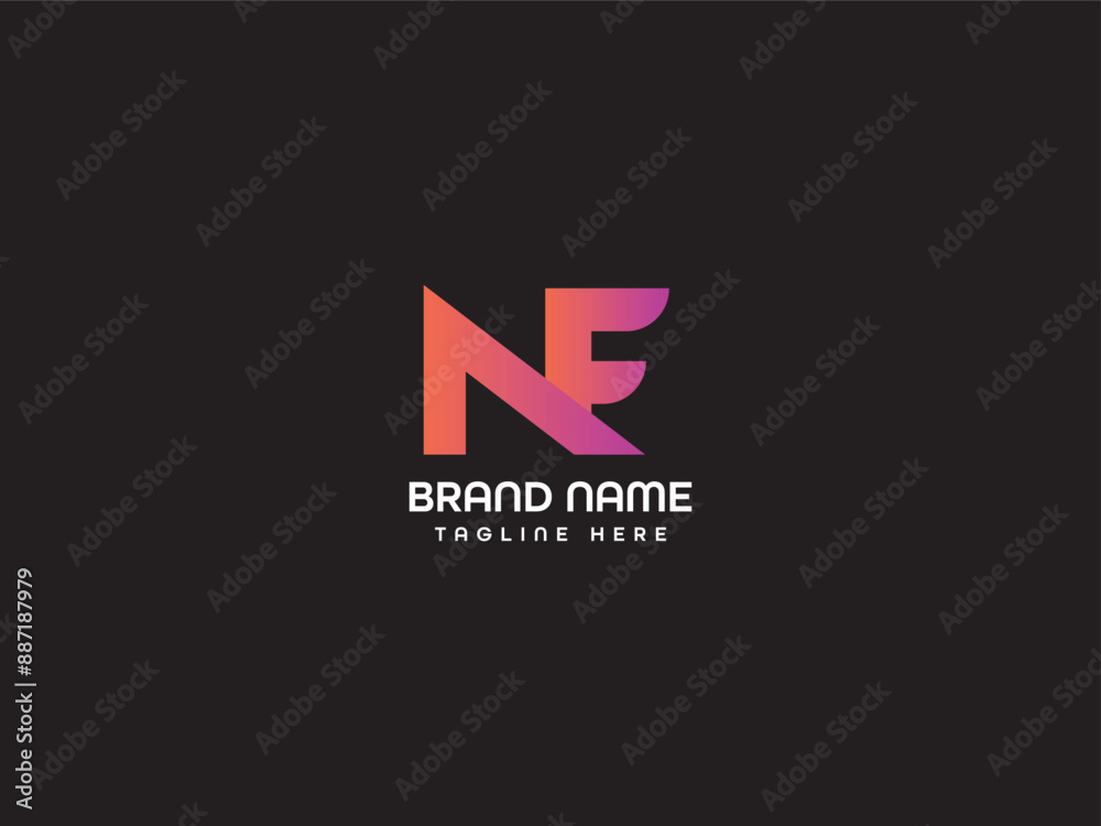 NF Letter Logo Design Template NF Letter Logo Design Template