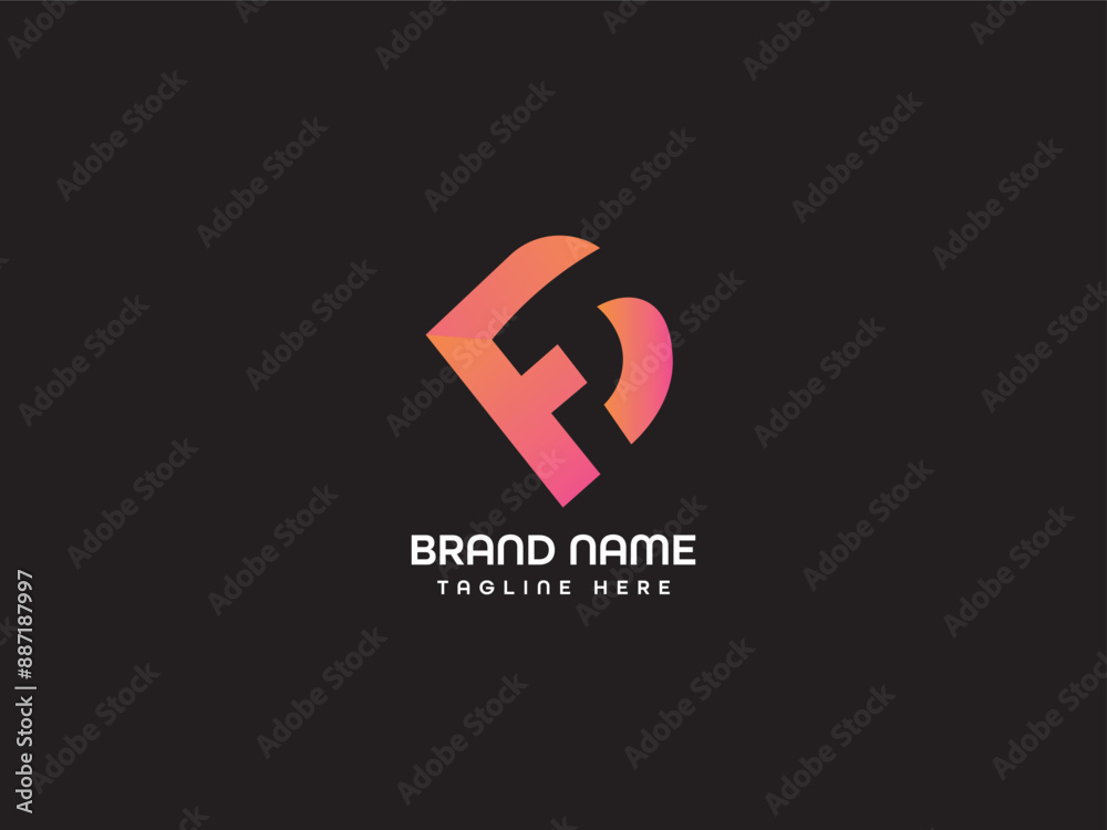 FD Letter Logo Design Template FD Letter Logo Design Template