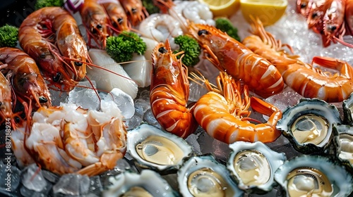Delicious fresh seafood platter
