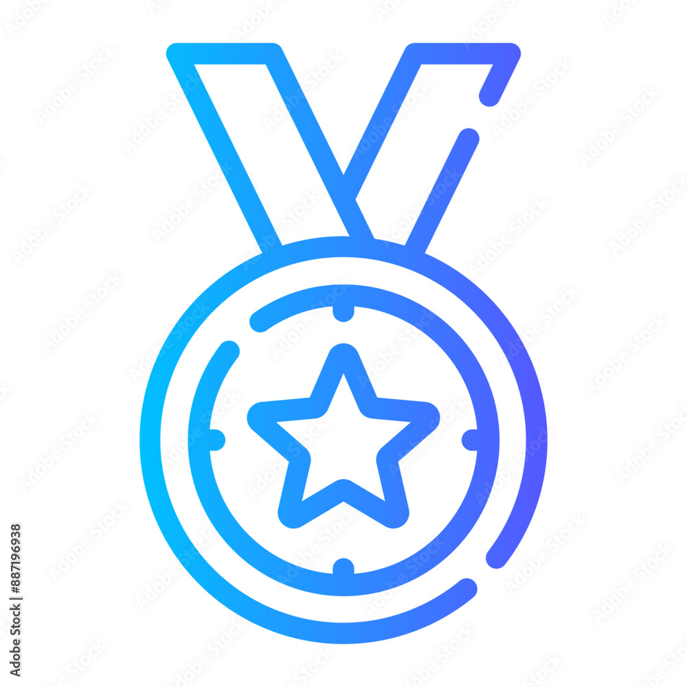medal gradient icon medal gradient icon