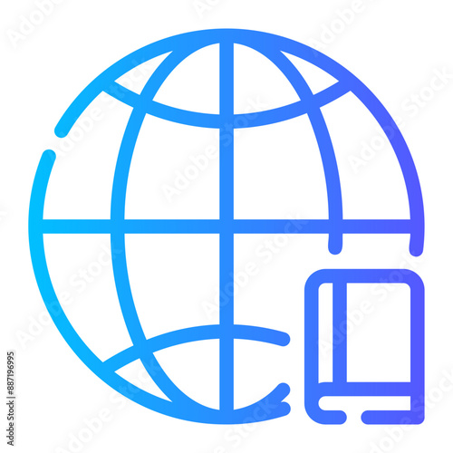 world gradient icon