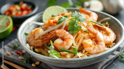Pad Thai with fresh shrimp