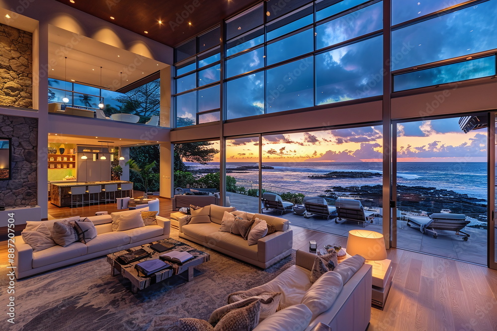 Contemporary Haven in Hawaii's Serene Luxury Generated by AI