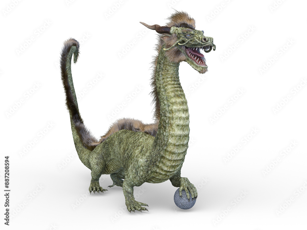 ドラゴン 3DCGレンダリング ドラゴン 3DCGレンダリング