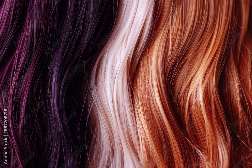 Shiny, natural hair extensions in various colors Shiny, natural hair extensions in various colors