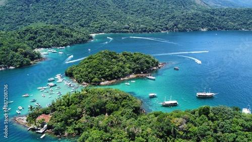 Fotografie Passeio de escuna e Lancha em na Lagoa Azul em Angra dos Reis, Costa Verde Rio d