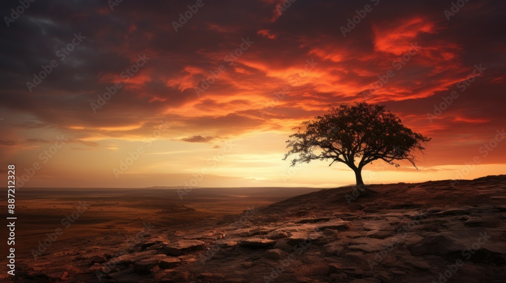 beautiful nature landscape panoramic photo