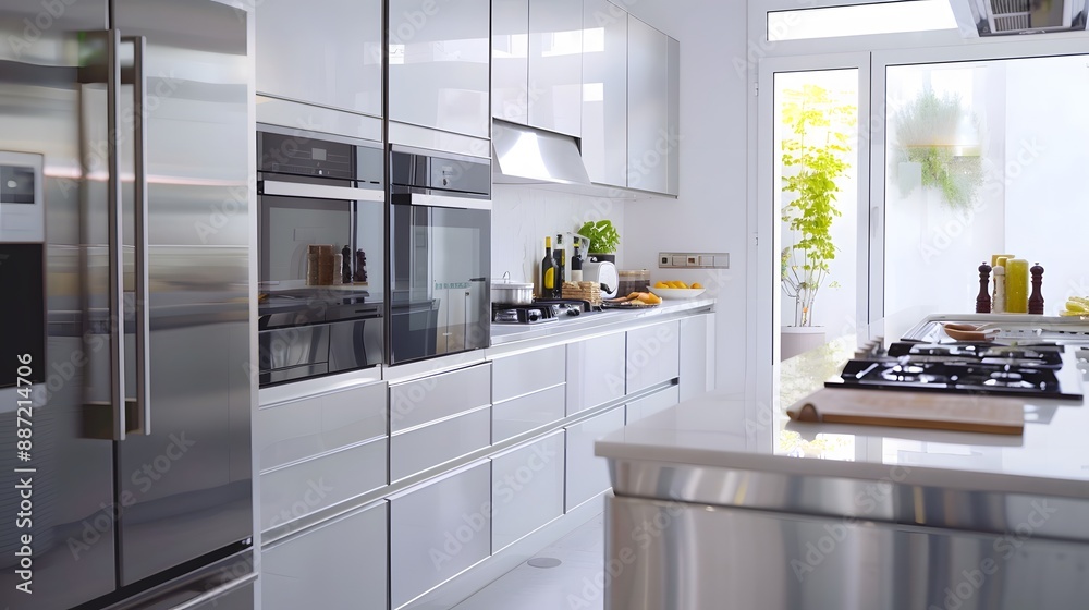 Interior of modern kitchen. Interior of modern kitchen.