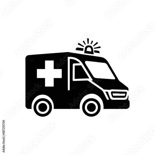 Wallpaper Mural Medical Ambulance Silhouette Logo Vector Torontodigital.ca