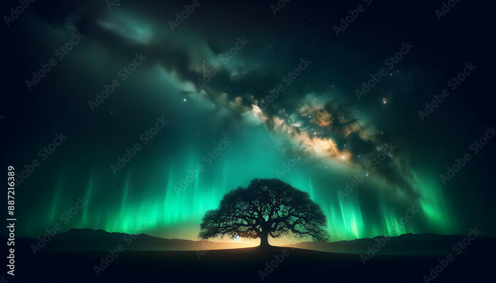 aurora over the sea