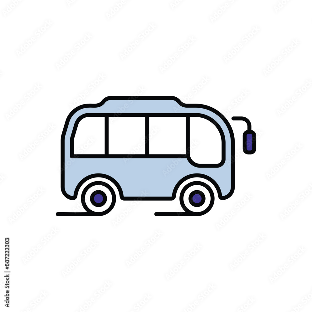 Bus icon design with white background stock illustration Bus icon design with white background stock illustration
