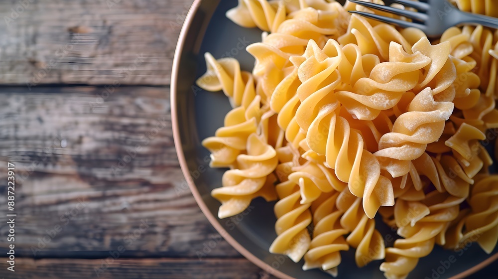 Heart made with pasta on the plate. Heart made with pasta on the plate.