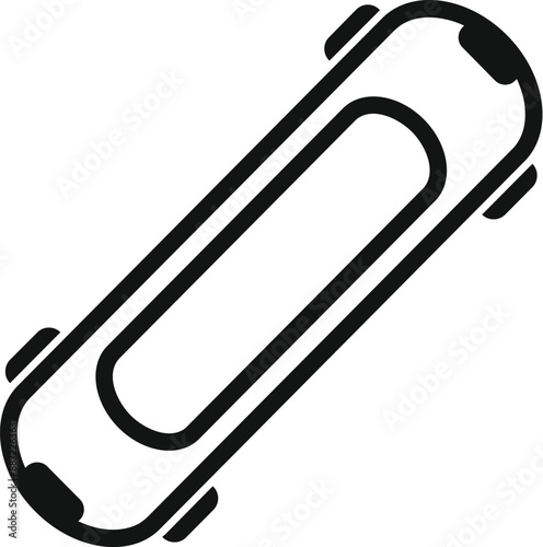 Modern electric skateboard icon representing eco friendly personal transportation for urban commuting