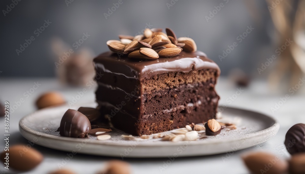 Vegan chocolate almond paleo cake Vegan chocolate almond paleo cake
