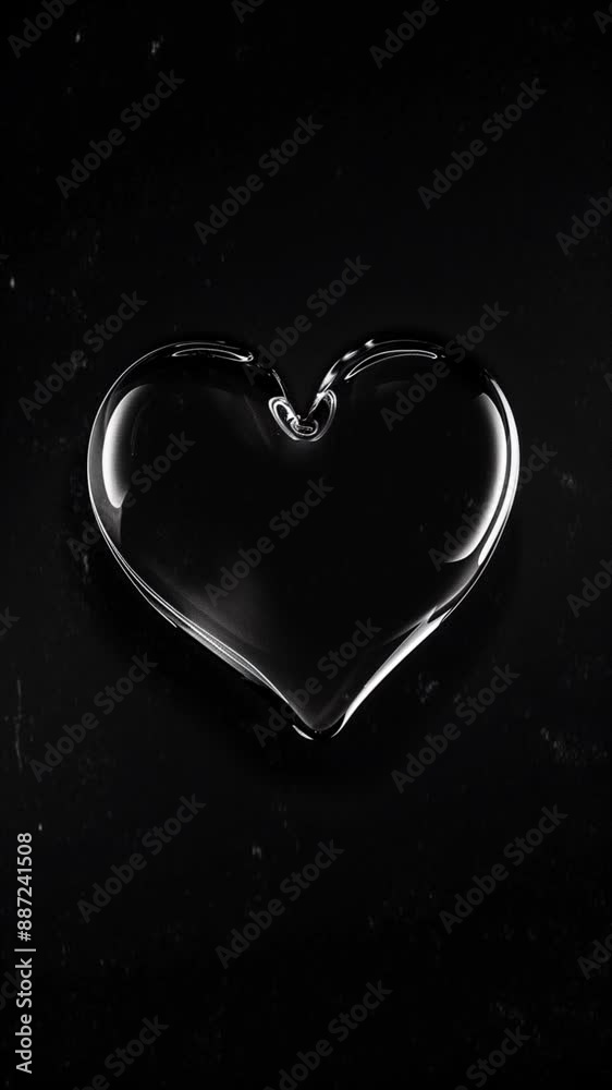 Love heart glossy with black background. presenting the perfect concept for quote, love, story, romantic, wedding, or any project; 4K virtual video motion. Love heart glossy with black background. presenting the perfect concept for quote, love, story, romantic, wedding, or any project; 4K virtual video motion.