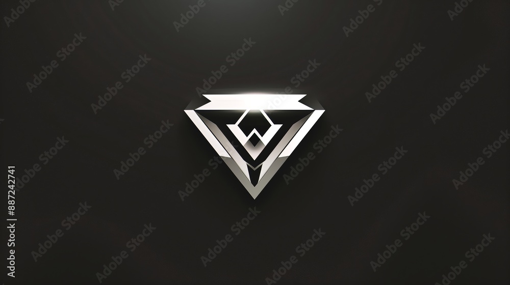 Minimalist Geometric Logo Design with Sharp Angles and Symmetrical Pattern Minimalist Geometric Logo Design with Sharp Angles and Symmetrical Pattern