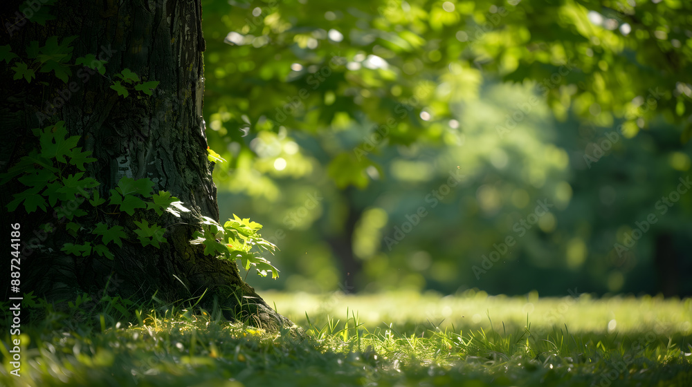 Fototapeta premium Lush Green Forest