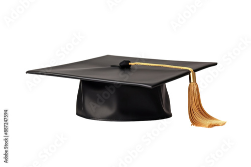 Academic achievement symbolized with cap and diploma On PNG Background photo