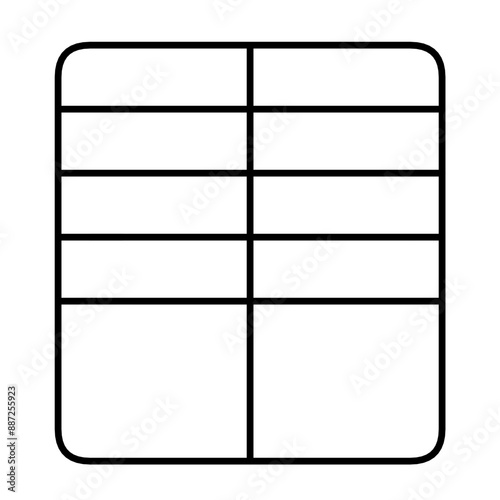 A versatile table layout template with a nice minimalist design