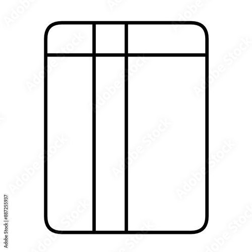 A versatile table layout template with a nice minimalist design