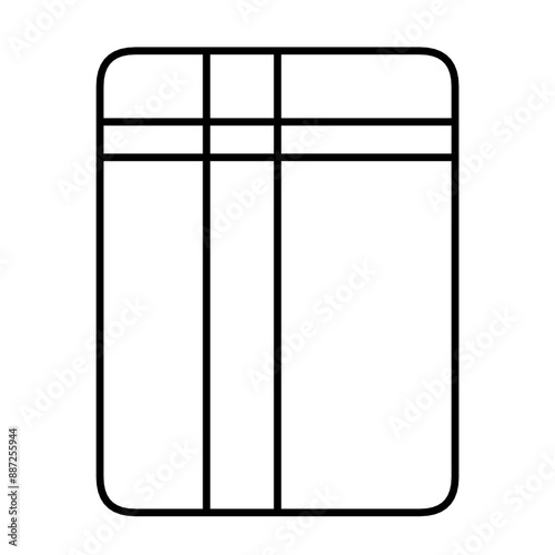 A versatile table layout template with a nice minimalist design