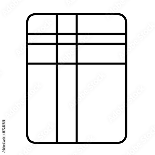 A versatile table layout template with a nice minimalist design