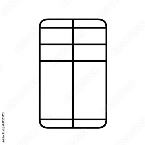 A versatile table layout template with a nice minimalist design