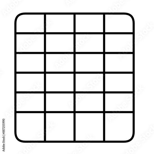 A versatile table layout template with a nice minimalist design