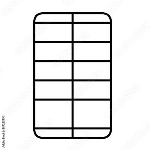 A versatile table layout template with a nice minimalist design