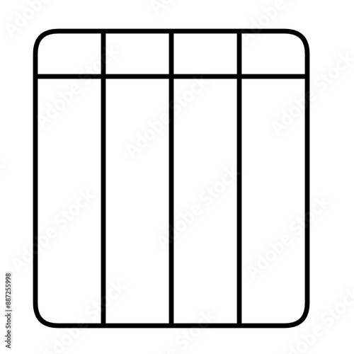 A versatile table layout template with a nice minimalist design
