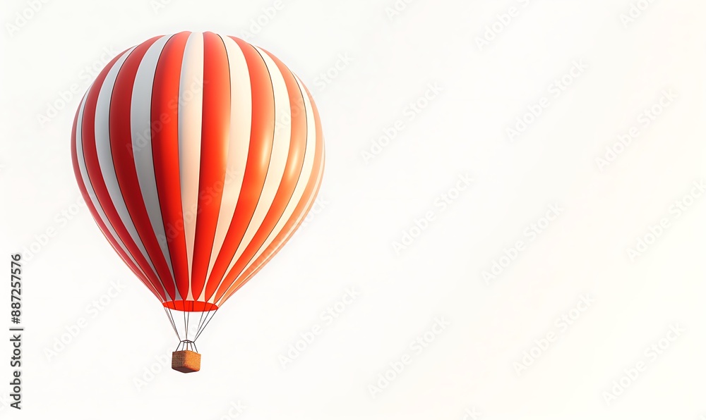 Fototapeta premium Hot Air Balloon on a white background