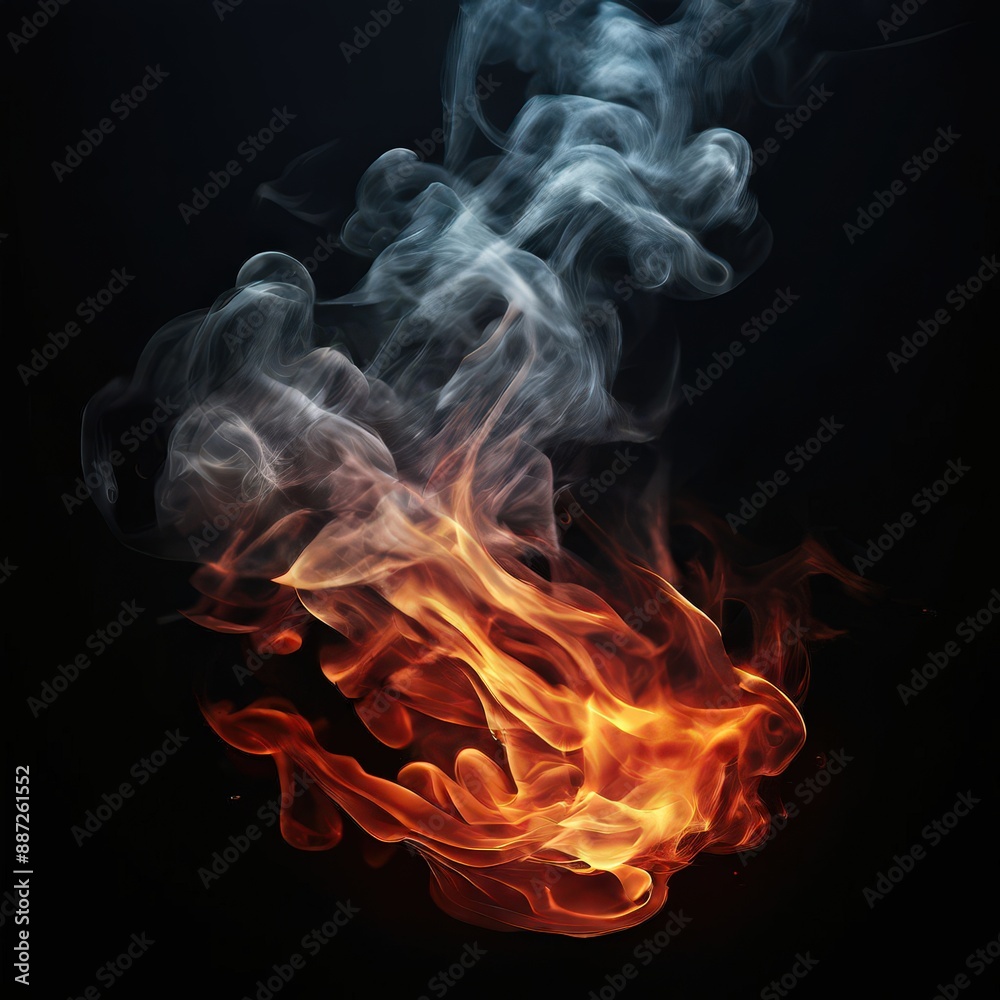 Fototapeta premium an ai generated image, power concept, Fire Element