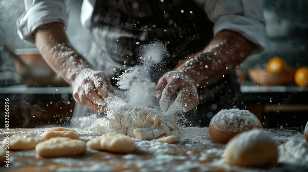 Baking process The cook prepares the food : Generative AI Baking process The cook prepares the food : Generative AI
