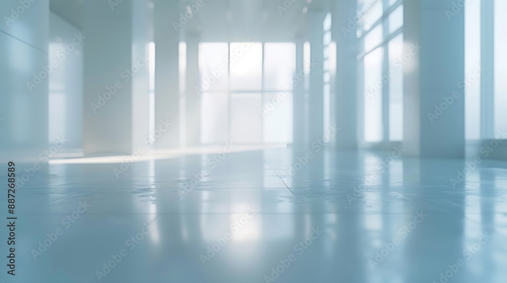 Abstract blurred modern workspace background white indoor interior office or hospital with window and the light with copy space Blurry backgrounds for advertising and business presenta : Generative AI Abstract blurred modern workspace background white indoor interior office or hospital with window and the light with copy space Blurry backgrounds for advertising and business presenta : Generative AI
