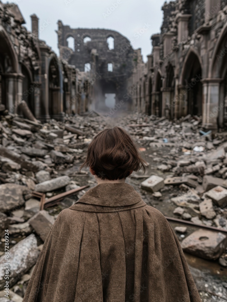 Ruins of a destroyed city
