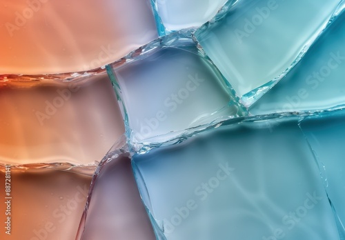 Vibrant abstract ice and water background