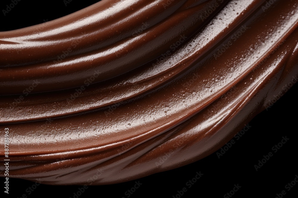 Smooth melted chocolate swirls Smooth melted chocolate swirls