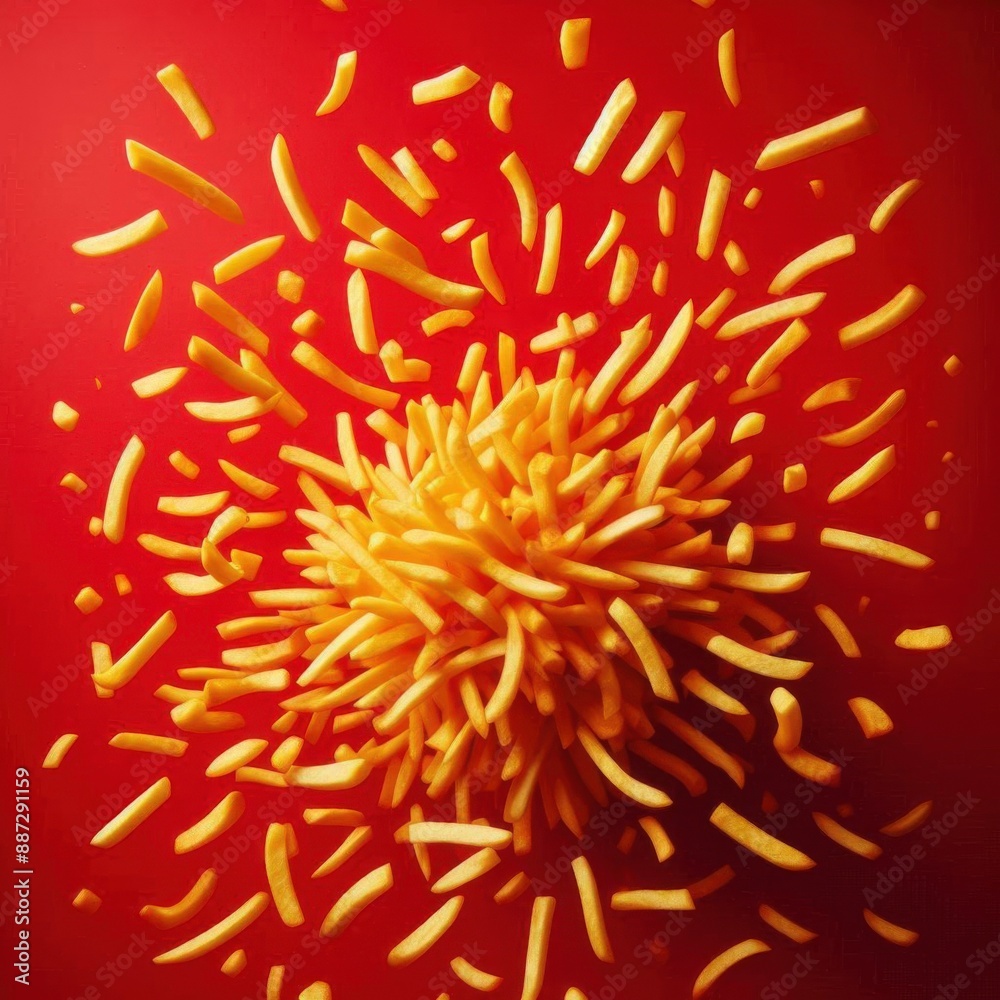 Obraz premium french fries art
