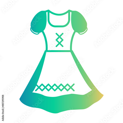 dirndl Line Gradient Icon