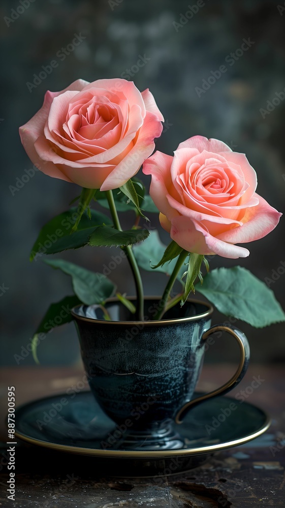 pink roses in a vase pink roses in a vase