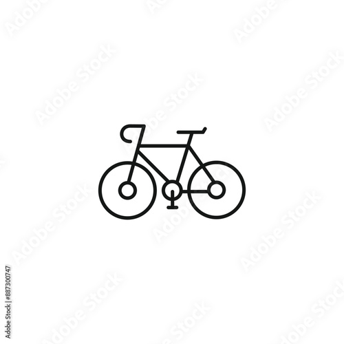 Bicycle icon vector. EPS 10 editable vector