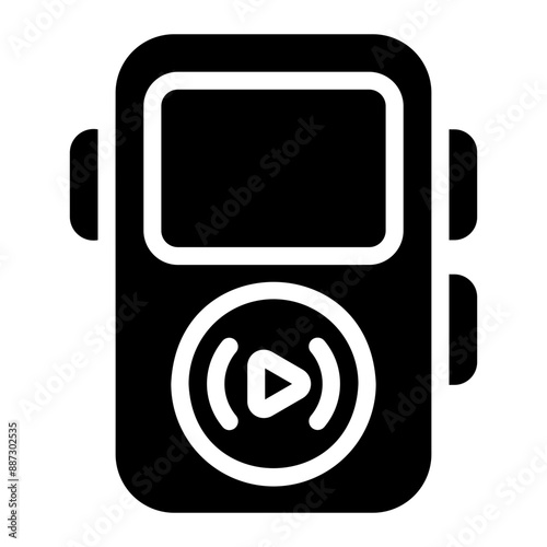 music player Solid icon