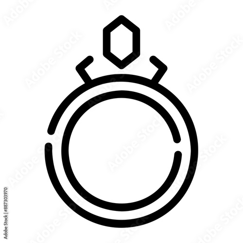 ring Line Icon